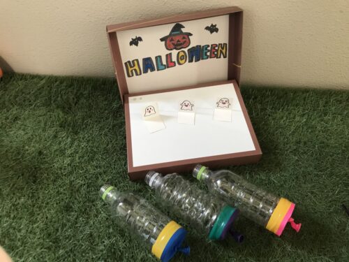 ハロウィンのオバケの的当てゲーム