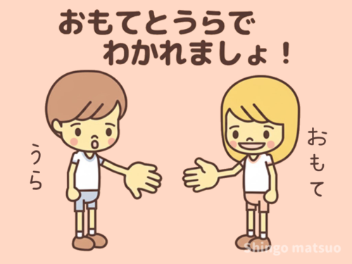 表と裏で分かれましょ