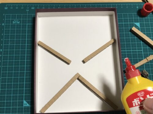 上部の仕切り板を仮置き