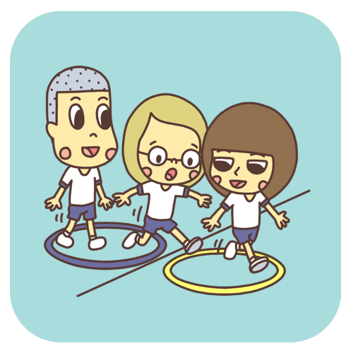 子どものチームで遊ぶレクリエーションゲーム